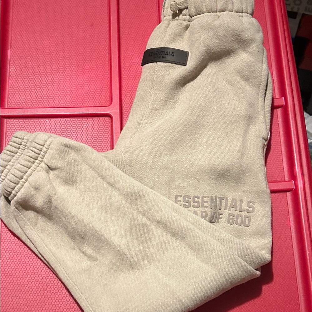 Essentials Fear of God Beige Sweatpants